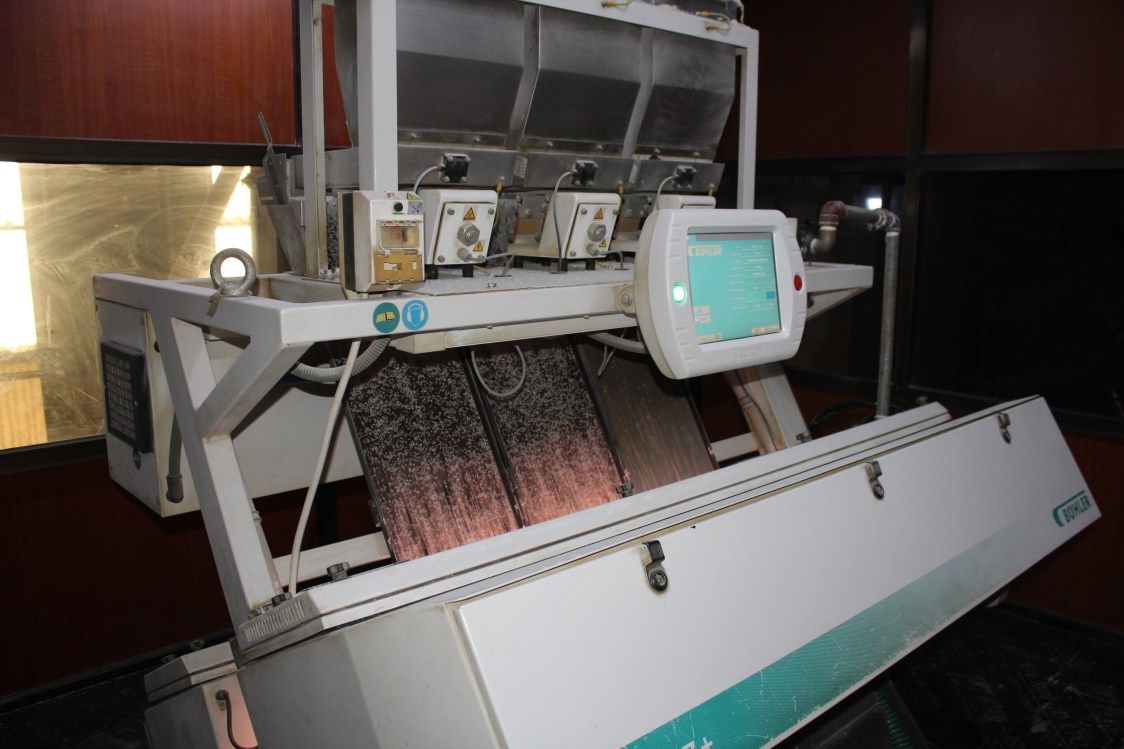 Milling equipment inside the rice mill